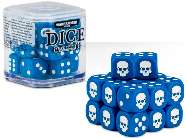 Dice Cube Blue - 20 st 20 tärningar till Warhammer 40K/Sigmar 
